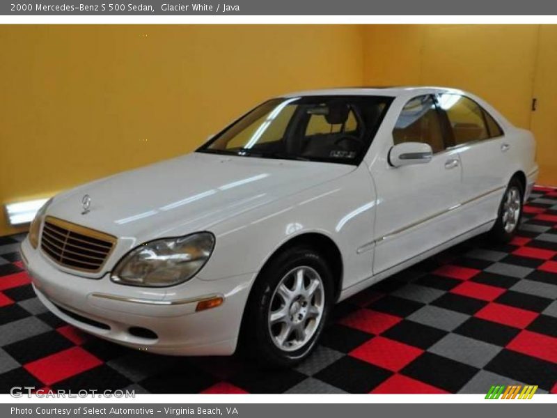 Glacier White / Java 2000 Mercedes-Benz S 500 Sedan