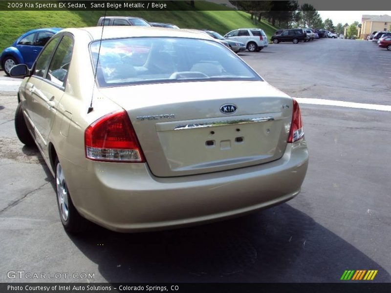 Sand Beige Metallic / Beige 2009 Kia Spectra EX Sedan