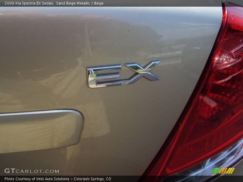 Sand Beige Metallic / Beige 2009 Kia Spectra EX Sedan