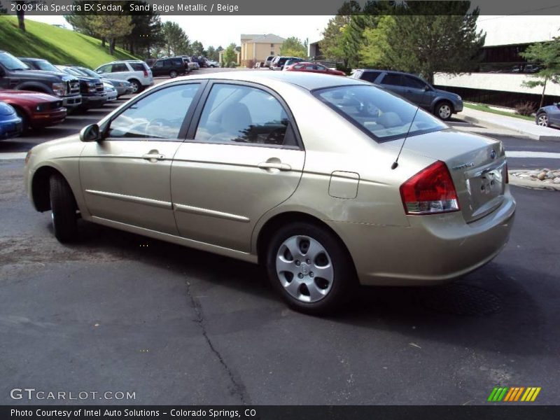 Sand Beige Metallic / Beige 2009 Kia Spectra EX Sedan