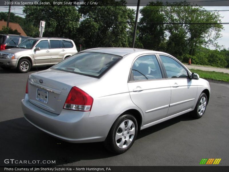 Bright Silver Metallic / Gray 2009 Kia Spectra EX Sedan