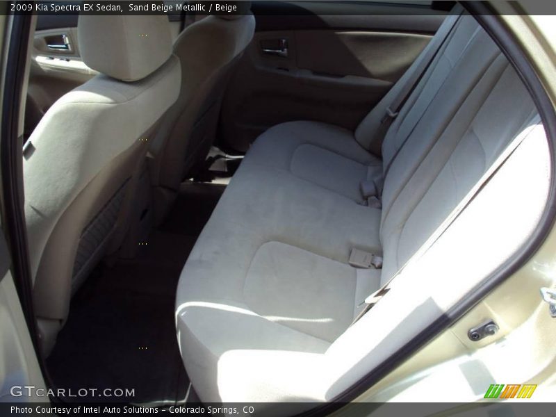 Sand Beige Metallic / Beige 2009 Kia Spectra EX Sedan