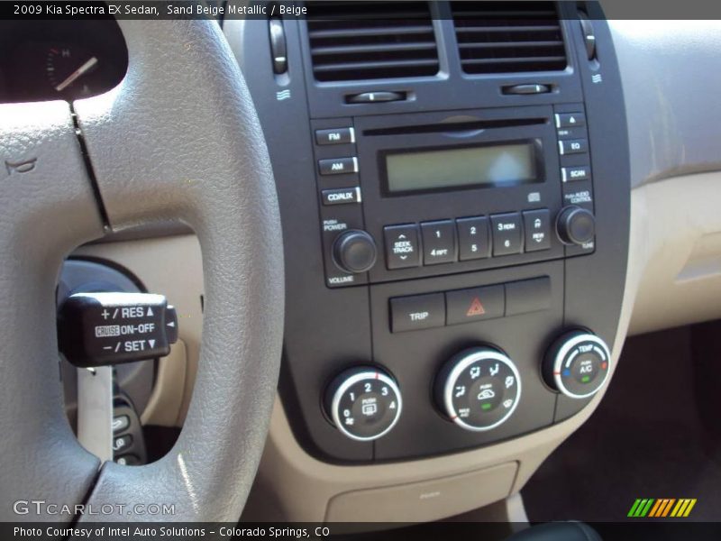 Sand Beige Metallic / Beige 2009 Kia Spectra EX Sedan