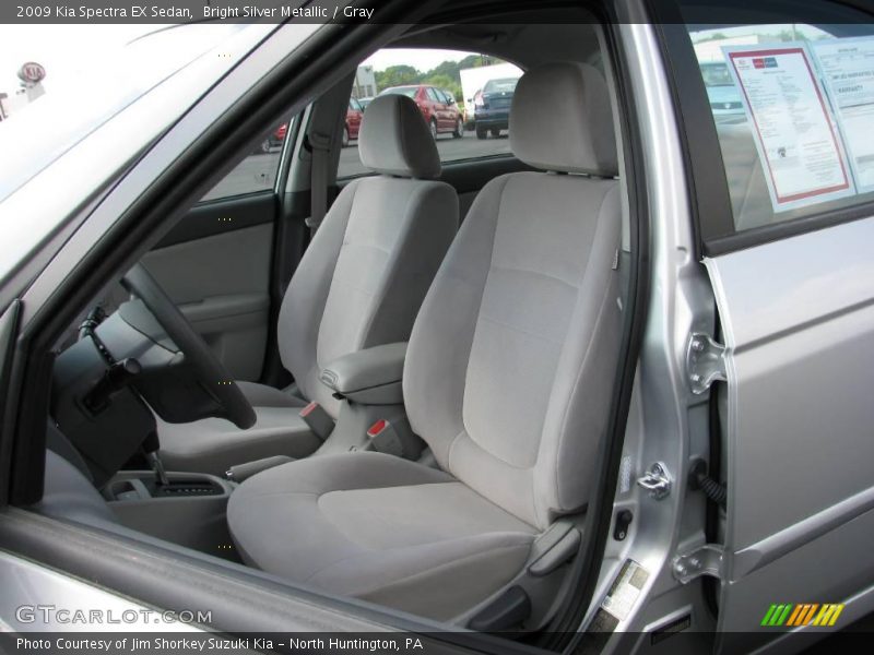 Bright Silver Metallic / Gray 2009 Kia Spectra EX Sedan