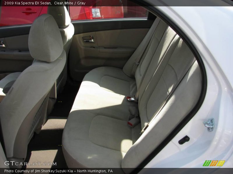 Clear White / Gray 2009 Kia Spectra EX Sedan