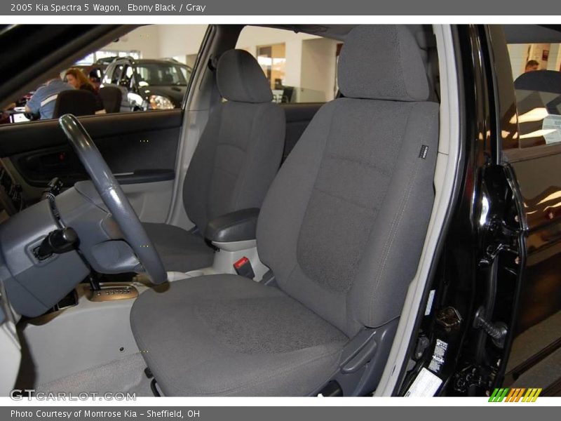 Ebony Black / Gray 2005 Kia Spectra 5 Wagon