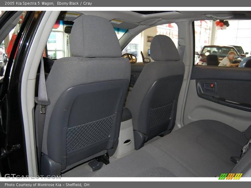 Ebony Black / Gray 2005 Kia Spectra 5 Wagon