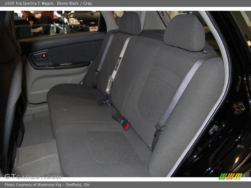 Ebony Black / Gray 2005 Kia Spectra 5 Wagon
