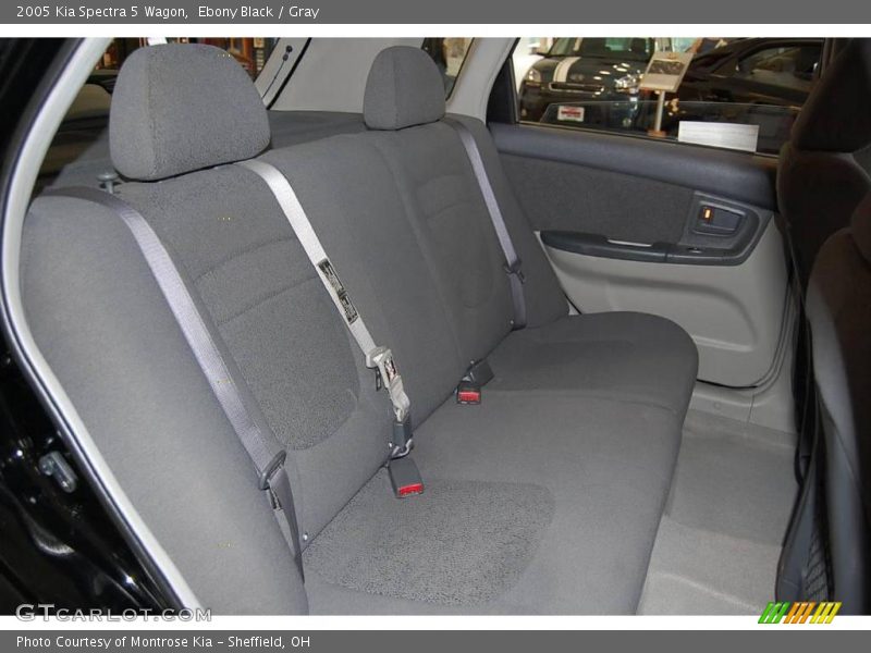Ebony Black / Gray 2005 Kia Spectra 5 Wagon