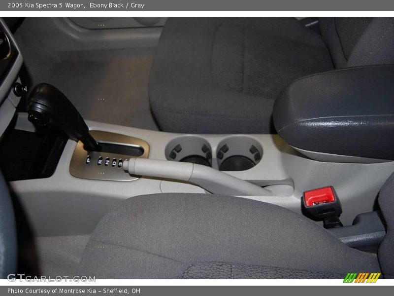 Ebony Black / Gray 2005 Kia Spectra 5 Wagon