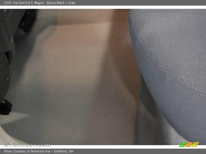 Ebony Black / Gray 2005 Kia Spectra 5 Wagon