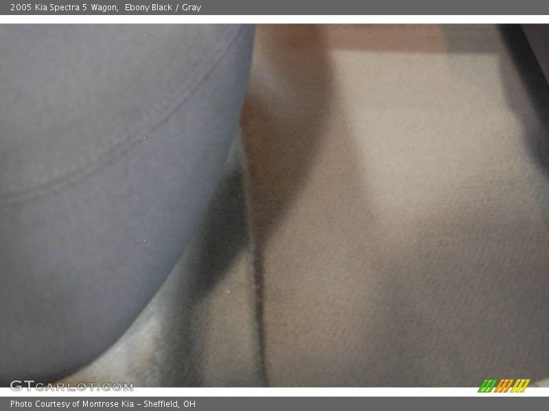 Ebony Black / Gray 2005 Kia Spectra 5 Wagon