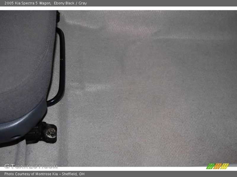 Ebony Black / Gray 2005 Kia Spectra 5 Wagon