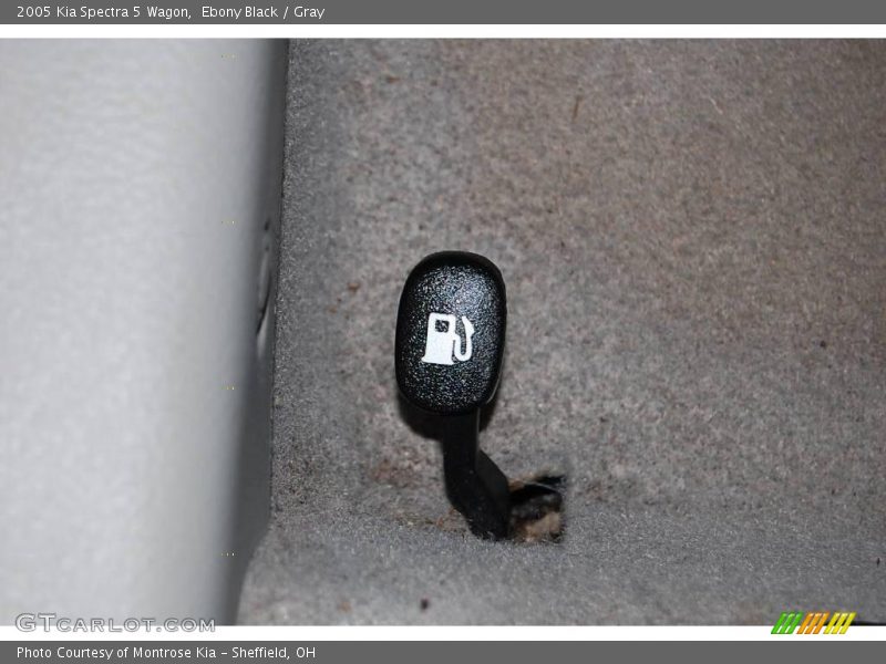 Ebony Black / Gray 2005 Kia Spectra 5 Wagon