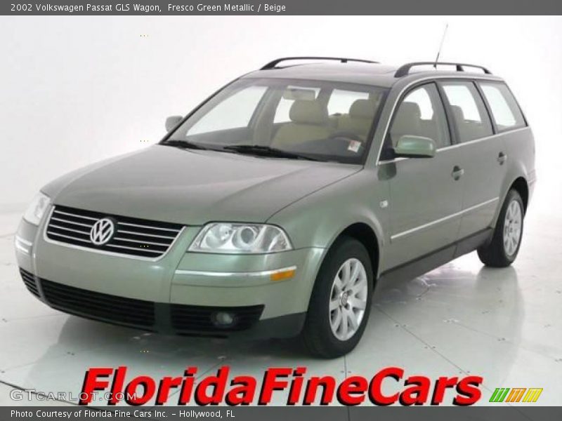 Fresco Green Metallic / Beige 2002 Volkswagen Passat GLS Wagon