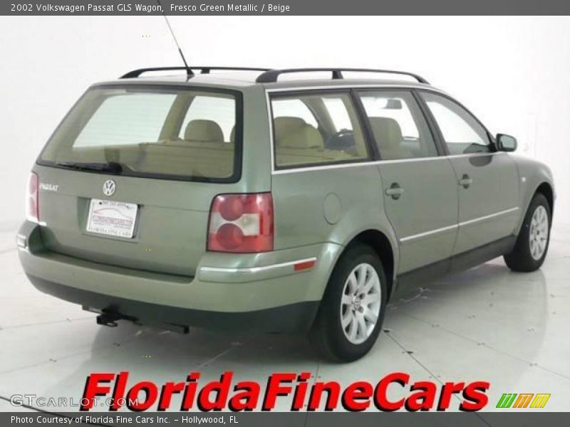 Fresco Green Metallic / Beige 2002 Volkswagen Passat GLS Wagon