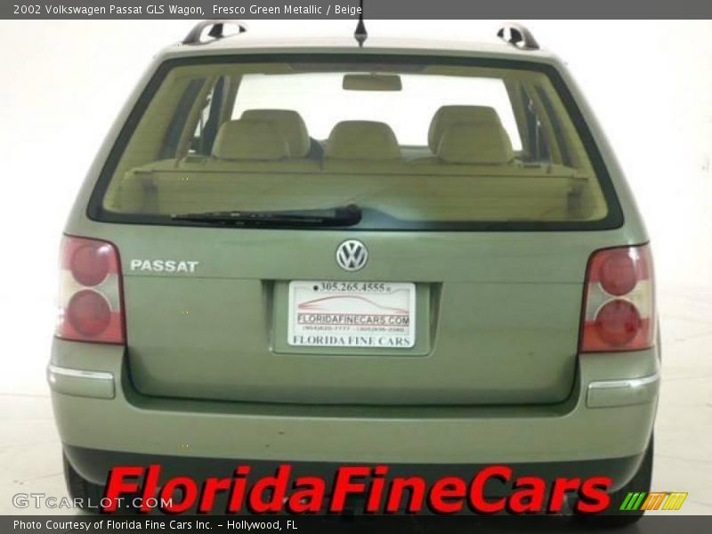 Fresco Green Metallic / Beige 2002 Volkswagen Passat GLS Wagon