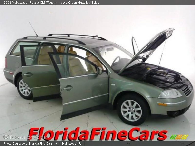 Fresco Green Metallic / Beige 2002 Volkswagen Passat GLS Wagon