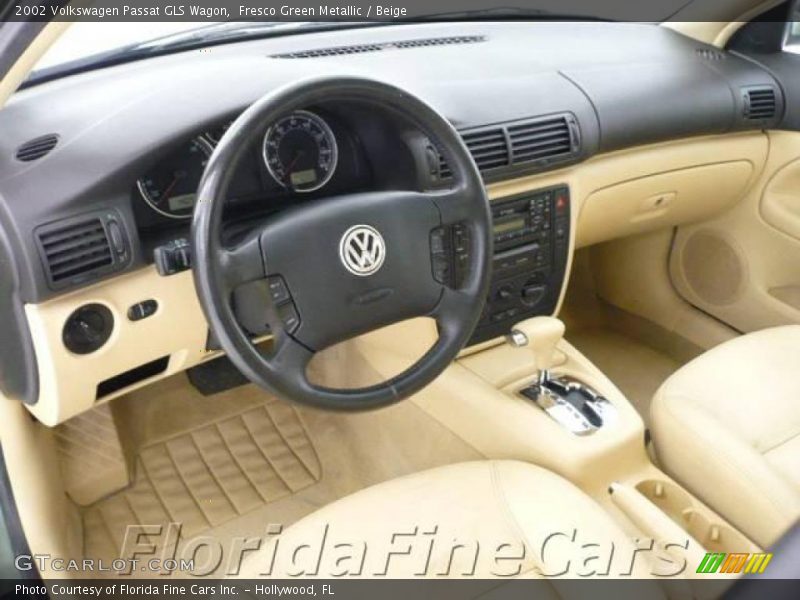 Fresco Green Metallic / Beige 2002 Volkswagen Passat GLS Wagon