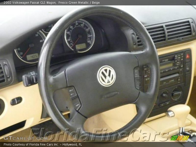 Fresco Green Metallic / Beige 2002 Volkswagen Passat GLS Wagon