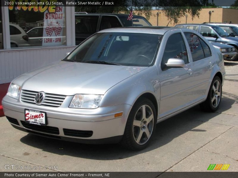 Reflex Silver Metallic / Black 2003 Volkswagen Jetta GLI Sedan