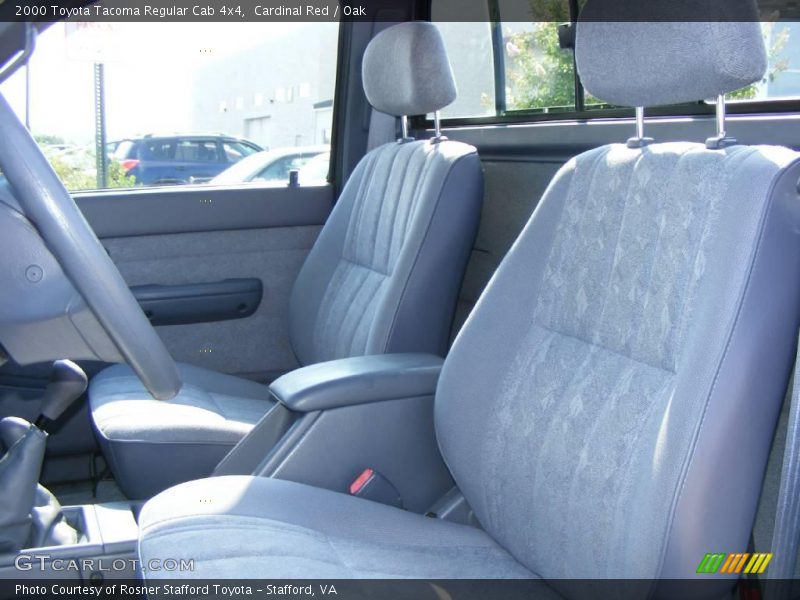 Cardinal Red / Oak 2000 Toyota Tacoma Regular Cab 4x4