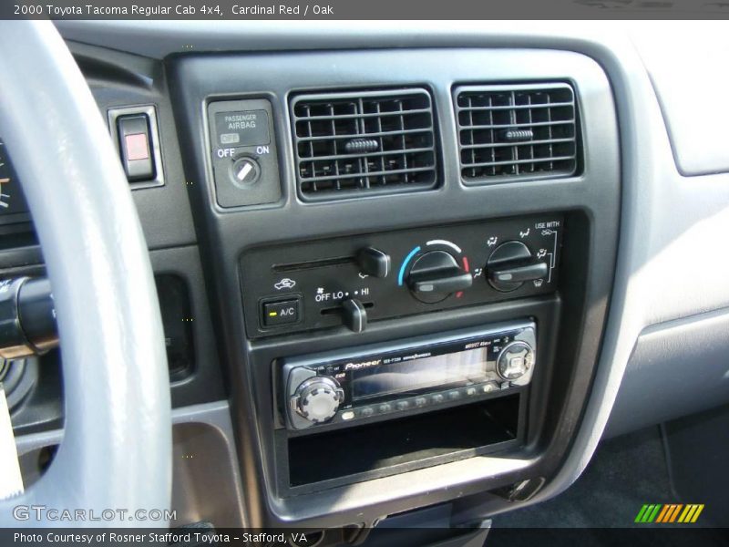 Cardinal Red / Oak 2000 Toyota Tacoma Regular Cab 4x4