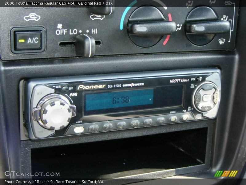 Cardinal Red / Oak 2000 Toyota Tacoma Regular Cab 4x4