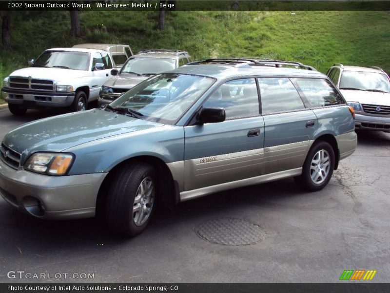 Wintergreen Metallic / Beige 2002 Subaru Outback Wagon