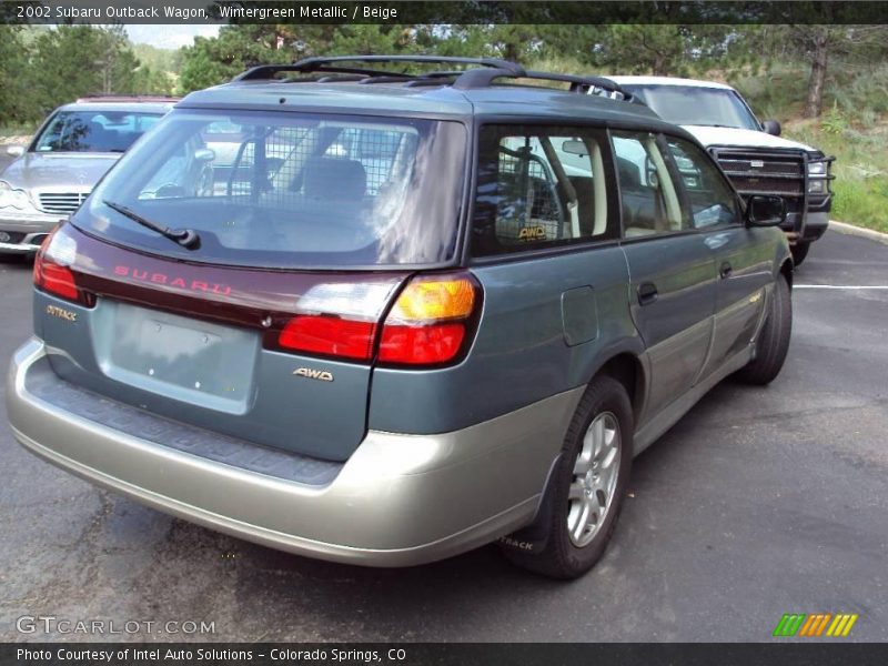 Wintergreen Metallic / Beige 2002 Subaru Outback Wagon