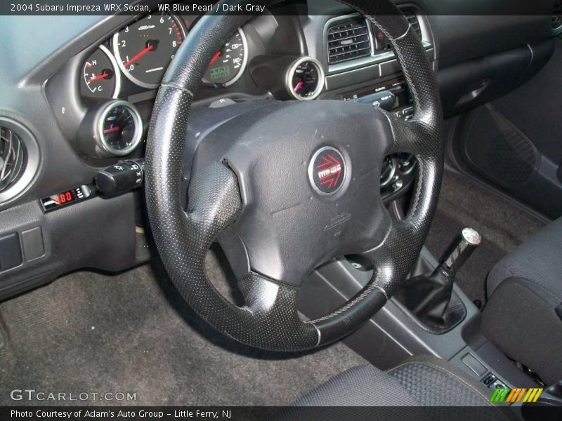 WR Blue Pearl / Dark Gray 2004 Subaru Impreza WRX Sedan