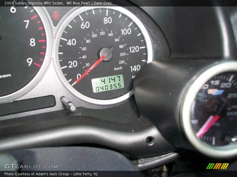 WR Blue Pearl / Dark Gray 2004 Subaru Impreza WRX Sedan