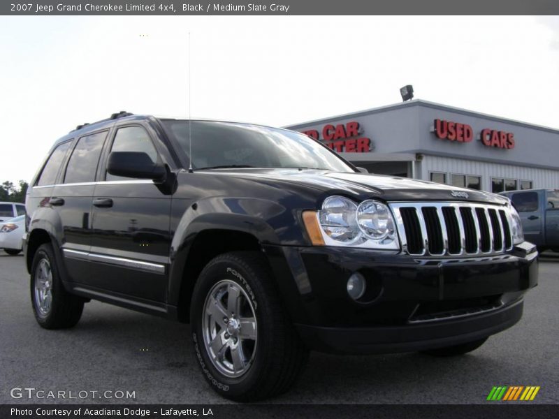 Black / Medium Slate Gray 2007 Jeep Grand Cherokee Limited 4x4