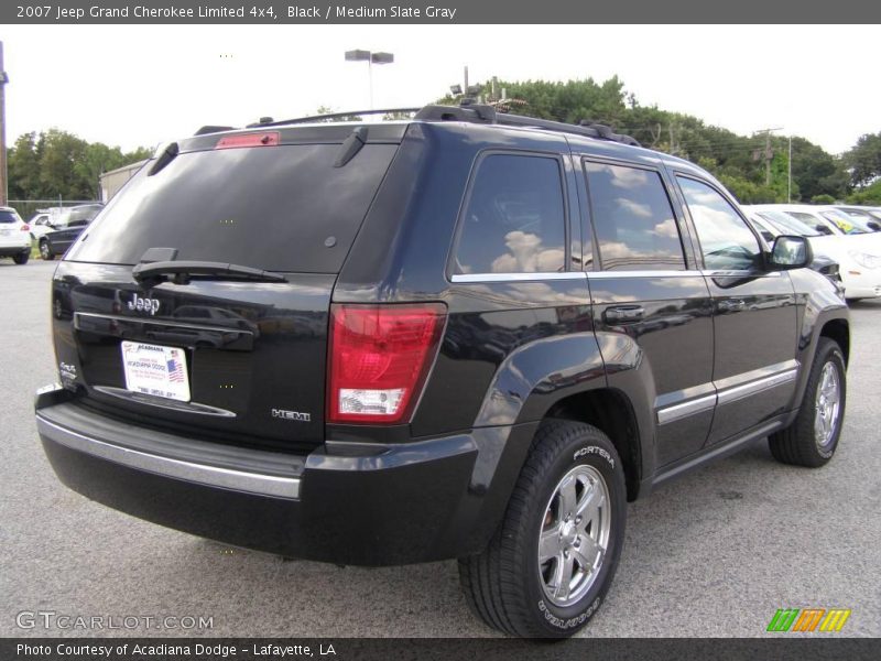Black / Medium Slate Gray 2007 Jeep Grand Cherokee Limited 4x4