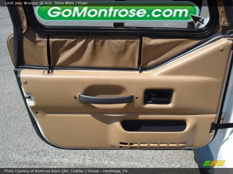 Stone White / Khaki 1998 Jeep Wrangler SE 4x4