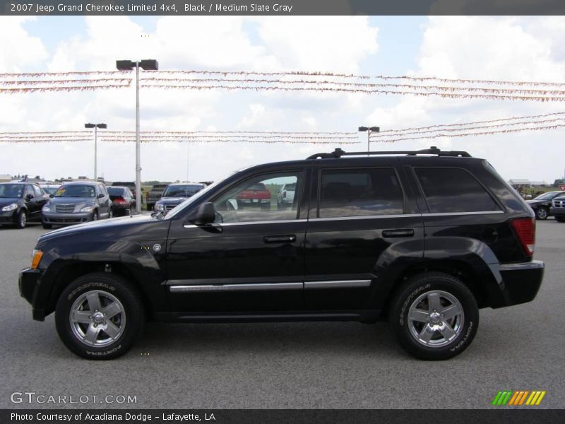Black / Medium Slate Gray 2007 Jeep Grand Cherokee Limited 4x4