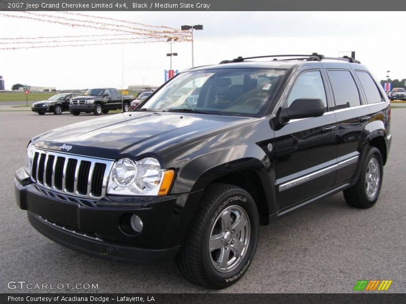 Black / Medium Slate Gray 2007 Jeep Grand Cherokee Limited 4x4