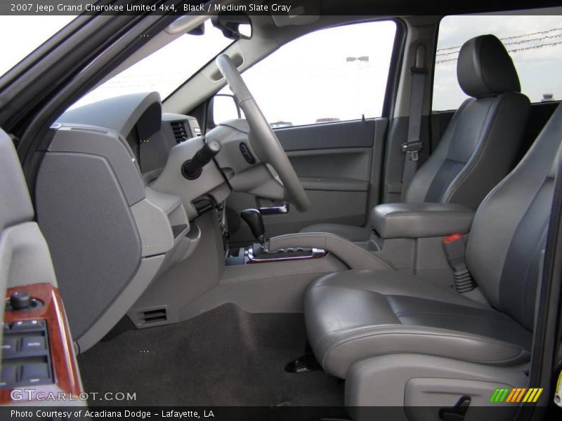 Black / Medium Slate Gray 2007 Jeep Grand Cherokee Limited 4x4