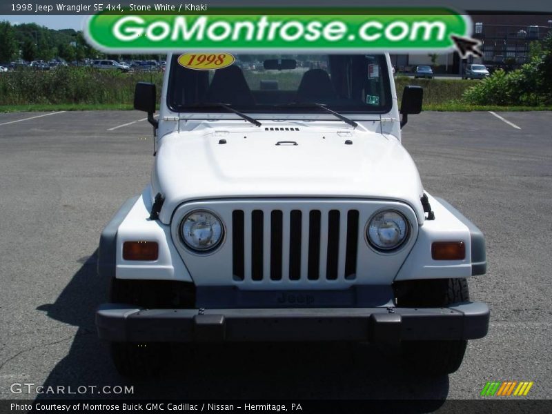 Stone White / Khaki 1998 Jeep Wrangler SE 4x4