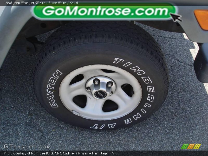 Stone White / Khaki 1998 Jeep Wrangler SE 4x4