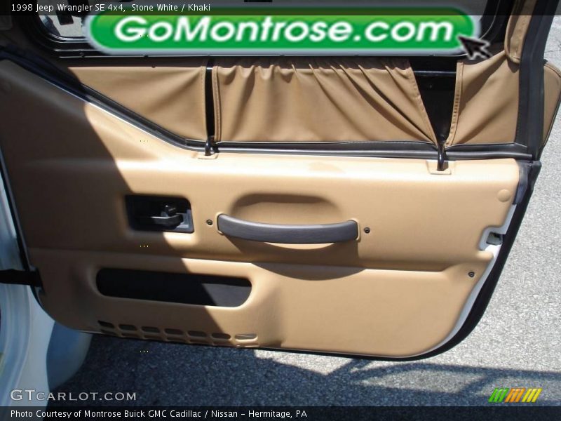 Stone White / Khaki 1998 Jeep Wrangler SE 4x4