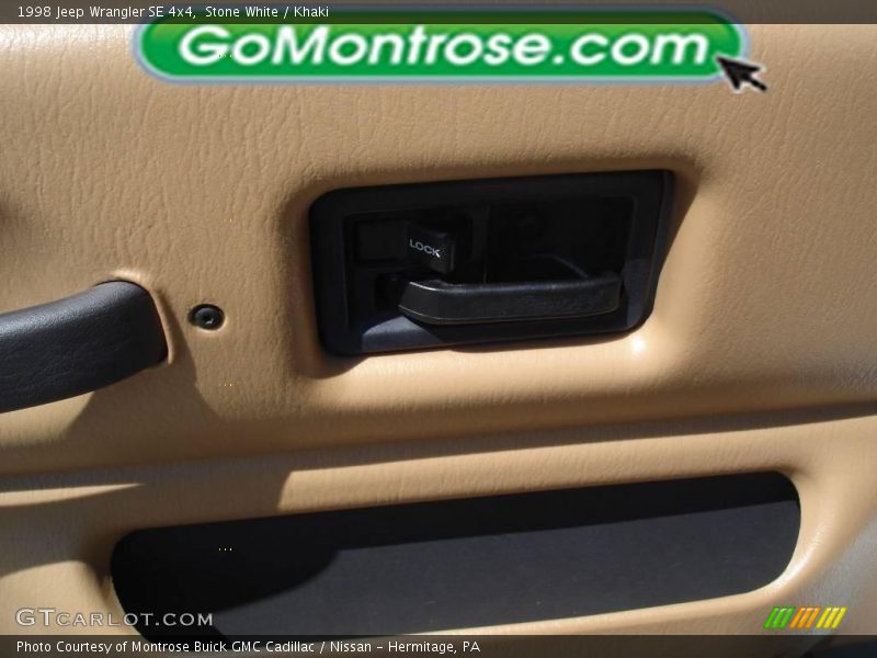 Stone White / Khaki 1998 Jeep Wrangler SE 4x4