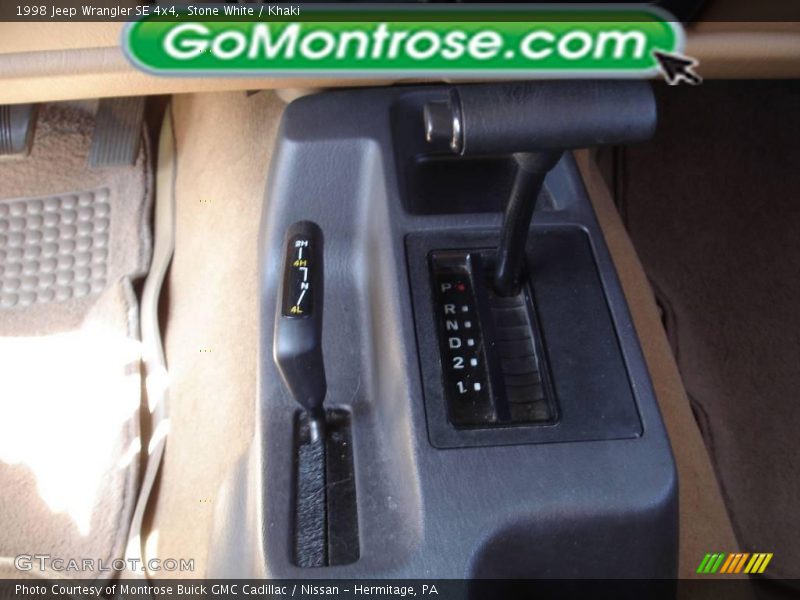Stone White / Khaki 1998 Jeep Wrangler SE 4x4