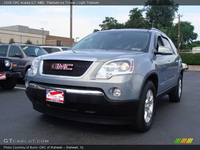 Platinum Ice Tricoat / Light Titanium 2008 GMC Acadia SLT AWD