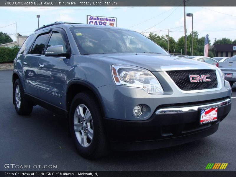 Platinum Ice Tricoat / Light Titanium 2008 GMC Acadia SLT AWD