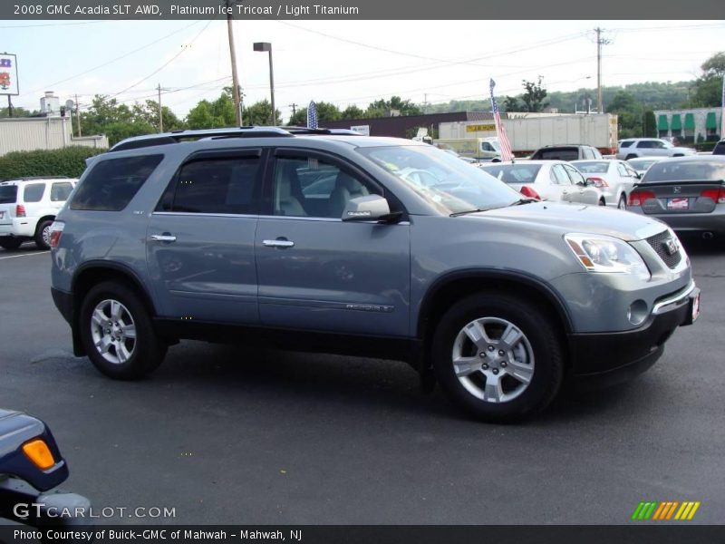 Platinum Ice Tricoat / Light Titanium 2008 GMC Acadia SLT AWD