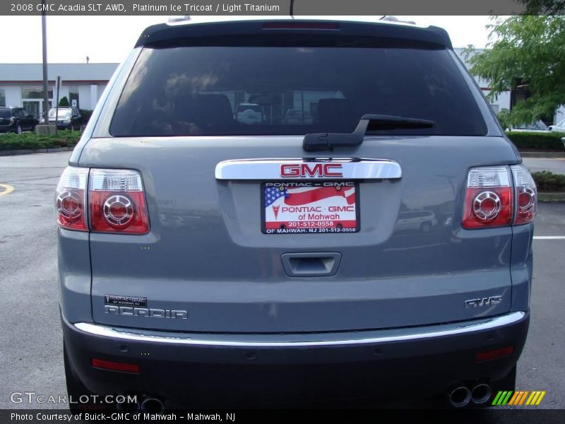 Platinum Ice Tricoat / Light Titanium 2008 GMC Acadia SLT AWD