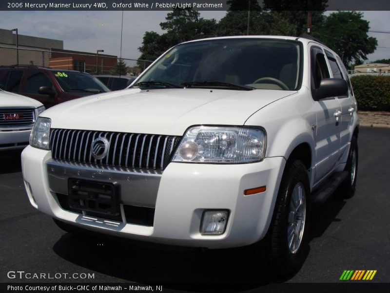 Oxford White / Pebble/Light Parchment 2006 Mercury Mariner Luxury 4WD