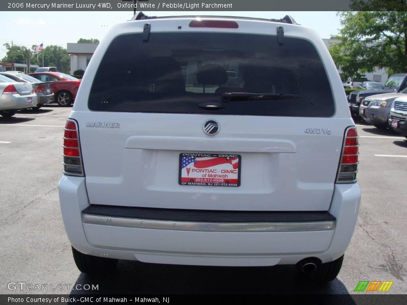 Oxford White / Pebble/Light Parchment 2006 Mercury Mariner Luxury 4WD