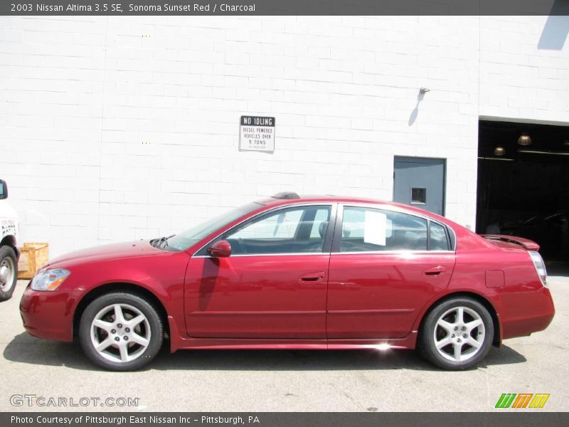 Sonoma Sunset Red / Charcoal 2003 Nissan Altima 3.5 SE